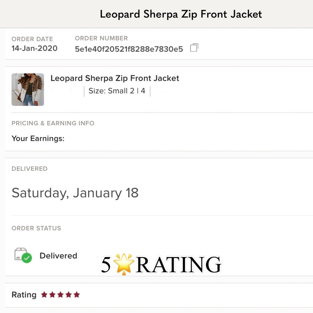 Leopard Sherpa Zip Front Jacket - Picture 6 of 12